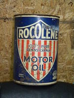 $OLD Rocolene 5 Quart Motor Oil Can