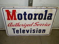 $OLD Motorola Radio Service DST Tin Sign