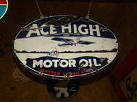 $OLD Ace High DSP Porcelain Sign