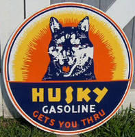 Wanted: Original Husky Gasoline Signs Porcelain or Tin