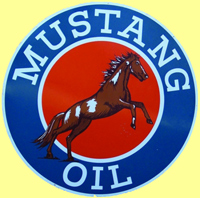 WANTED: Mustang Oils 6 Ft Gas Station SIgn